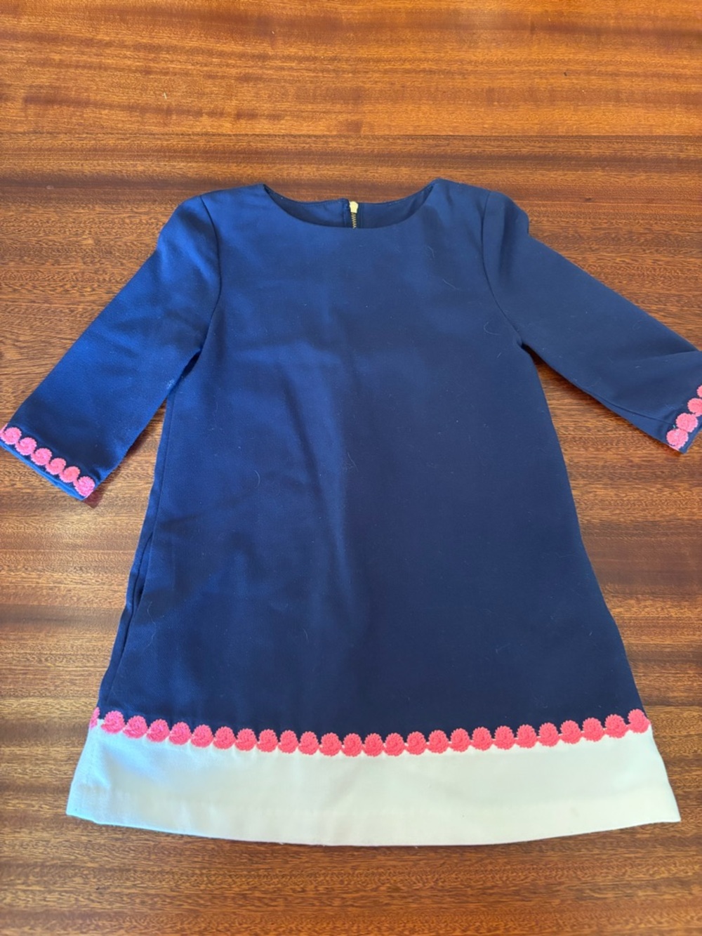 Vineyard Vines Navy and Pink Dress (with pockets!)